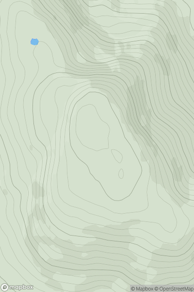 Thumbnail image for Beinn Bhan [Loch Lomond to Strathyre] showing contour plot for surrounding peak